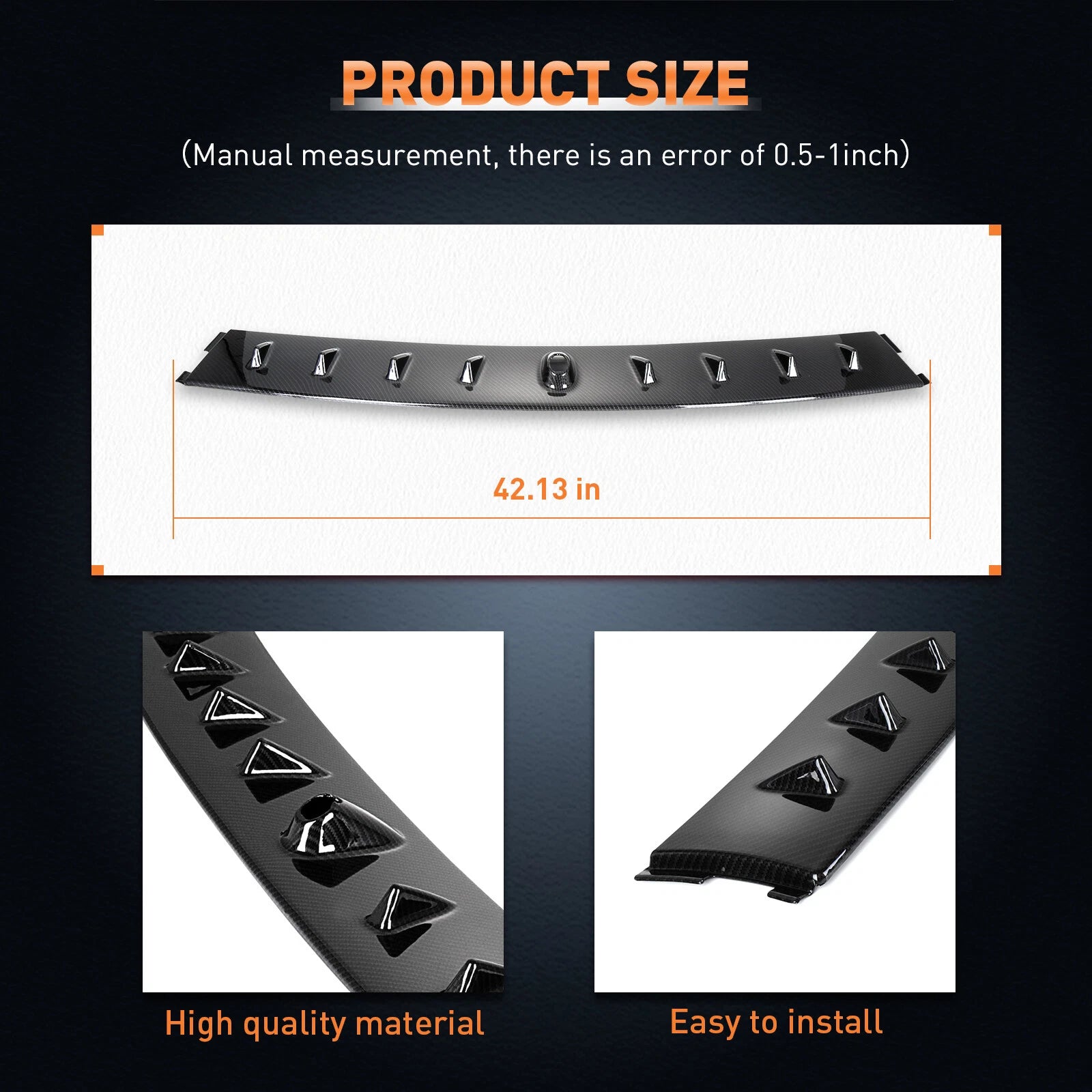 Carbon Fiber Shark Fin Roof Wing Spoiler for Lancer Evolution (2002-2007)