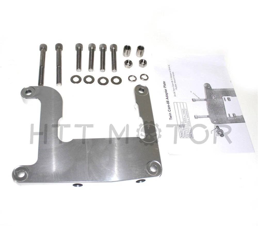 Rear Motor Adapter Plate Mount for Harley Evolution Twin Cam (Twin-Cam 88A)