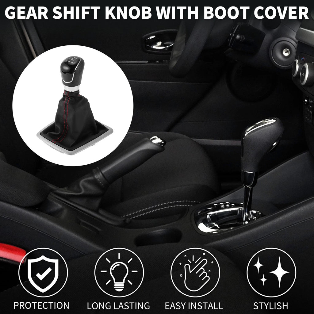 5 Speed Manual Gear Shift Knob with Cover for Ford Focus MK2 (2006–2011)