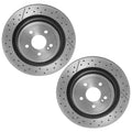 2X Brembo Rear Drilled Slotted Disc Brake Rotors for MB C117 X156 (R17)