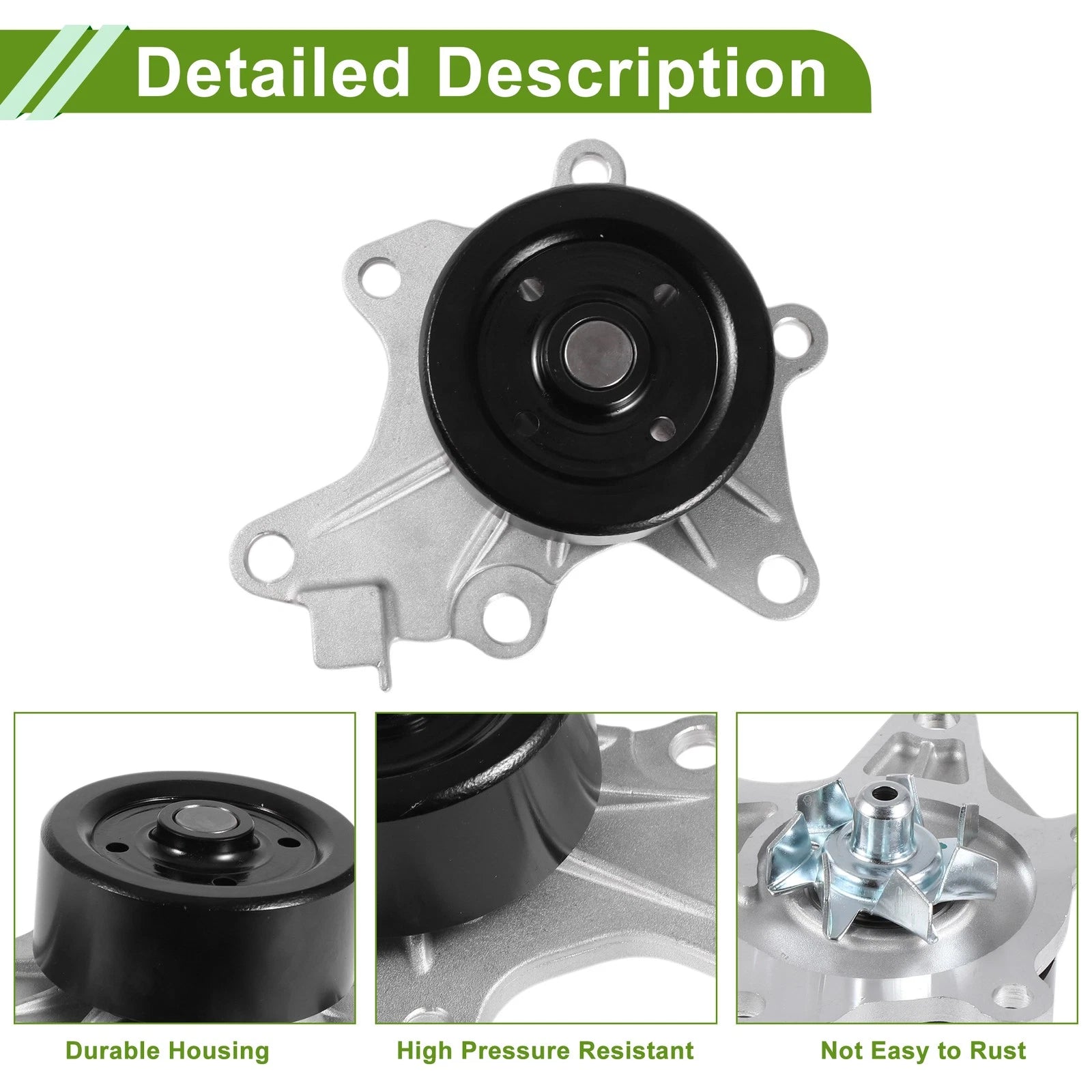 Engine Water Pump for Toyota Auris (2007–2018) No. 1610039525