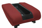 Leather Center Console Lid Armrest Cover for BMW E39 (1997–2003) Red