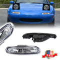 2X Clear Lens Front Bumper Turn Signal Lights for Mazda MX-5 Miata (1990–1997)