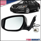Left Driver Side Power View Mirror for Nissan Altima Sedan (2013–2018)