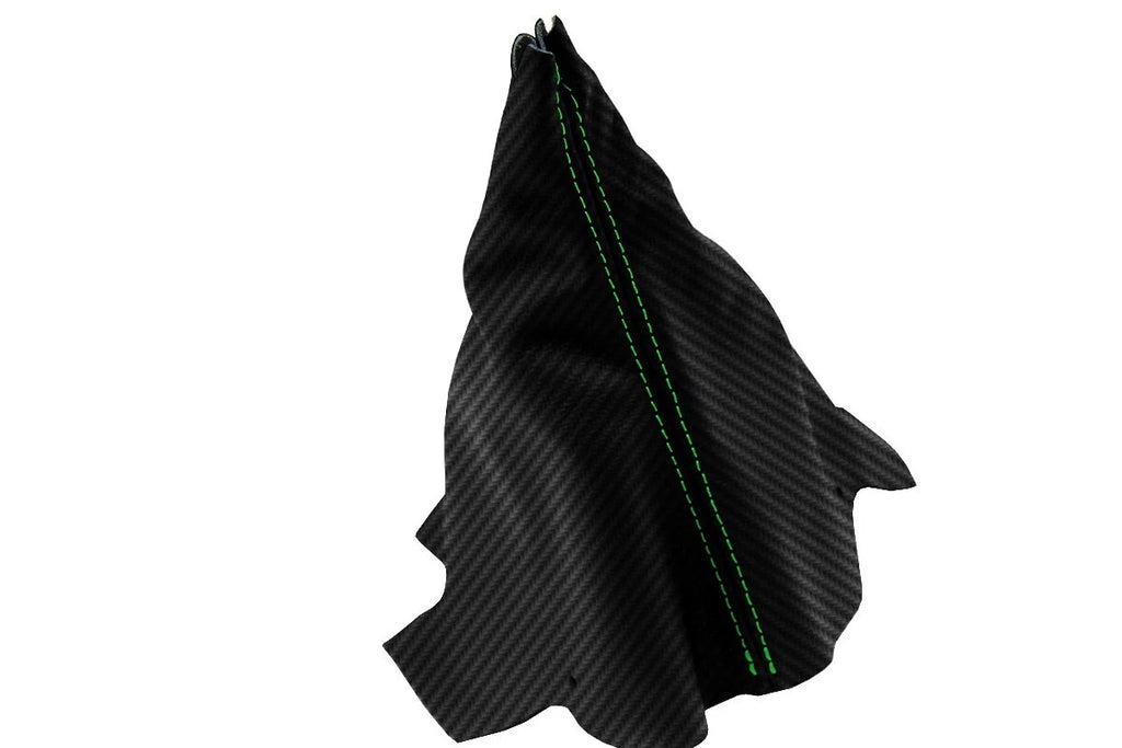 Manual Shift Boot for Chevrolet Camaro (1982–1992) Carbon Fiber Green Stitch