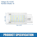 2 Pcs LED Door Courtesy Footwell Lamp No. 13503059/13503058 for Chevy Malibu (2013–2016)