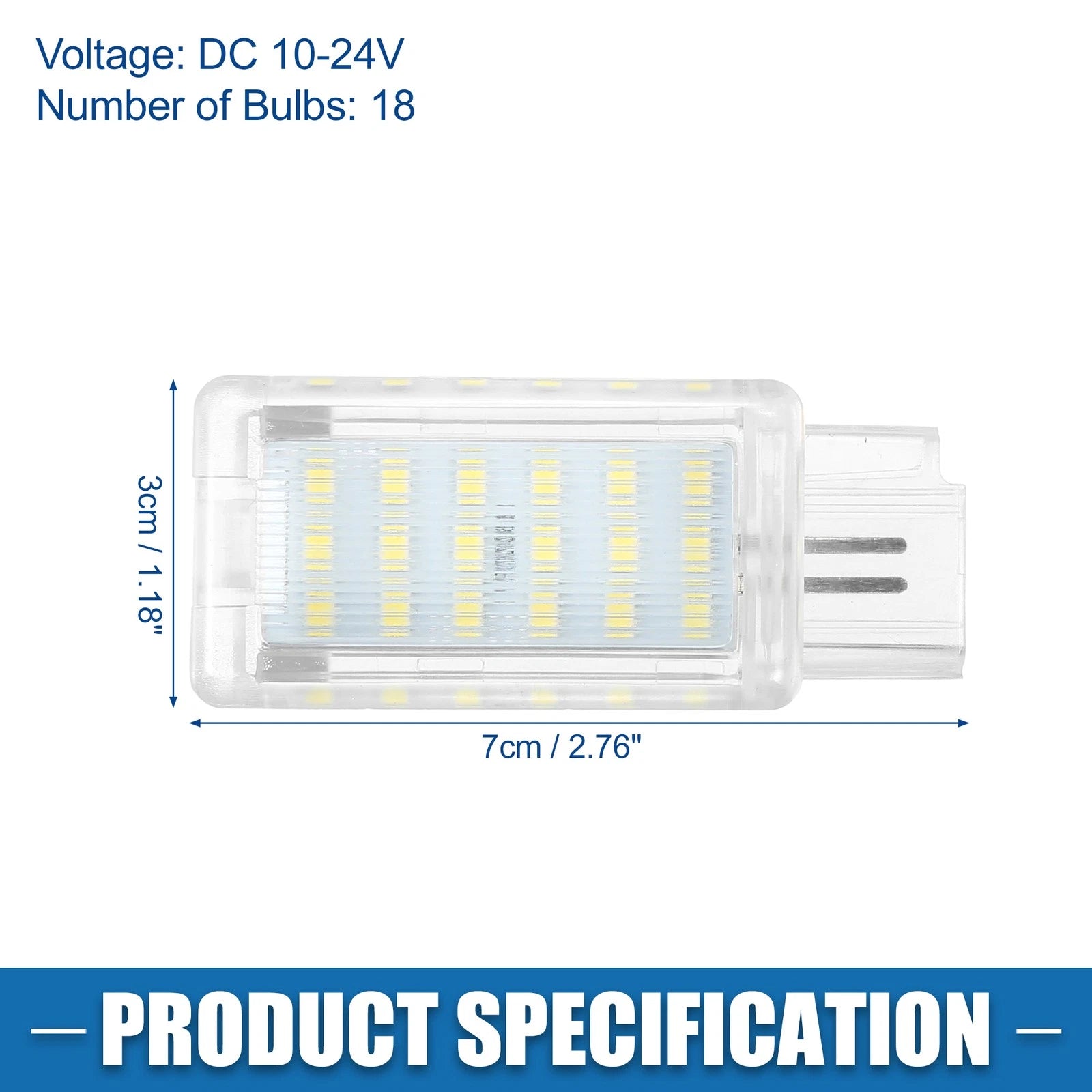 2 Pcs LED Door Courtesy Footwell Lamp No. 13503059/13503058 for Chevy Malibu (2013–2016)