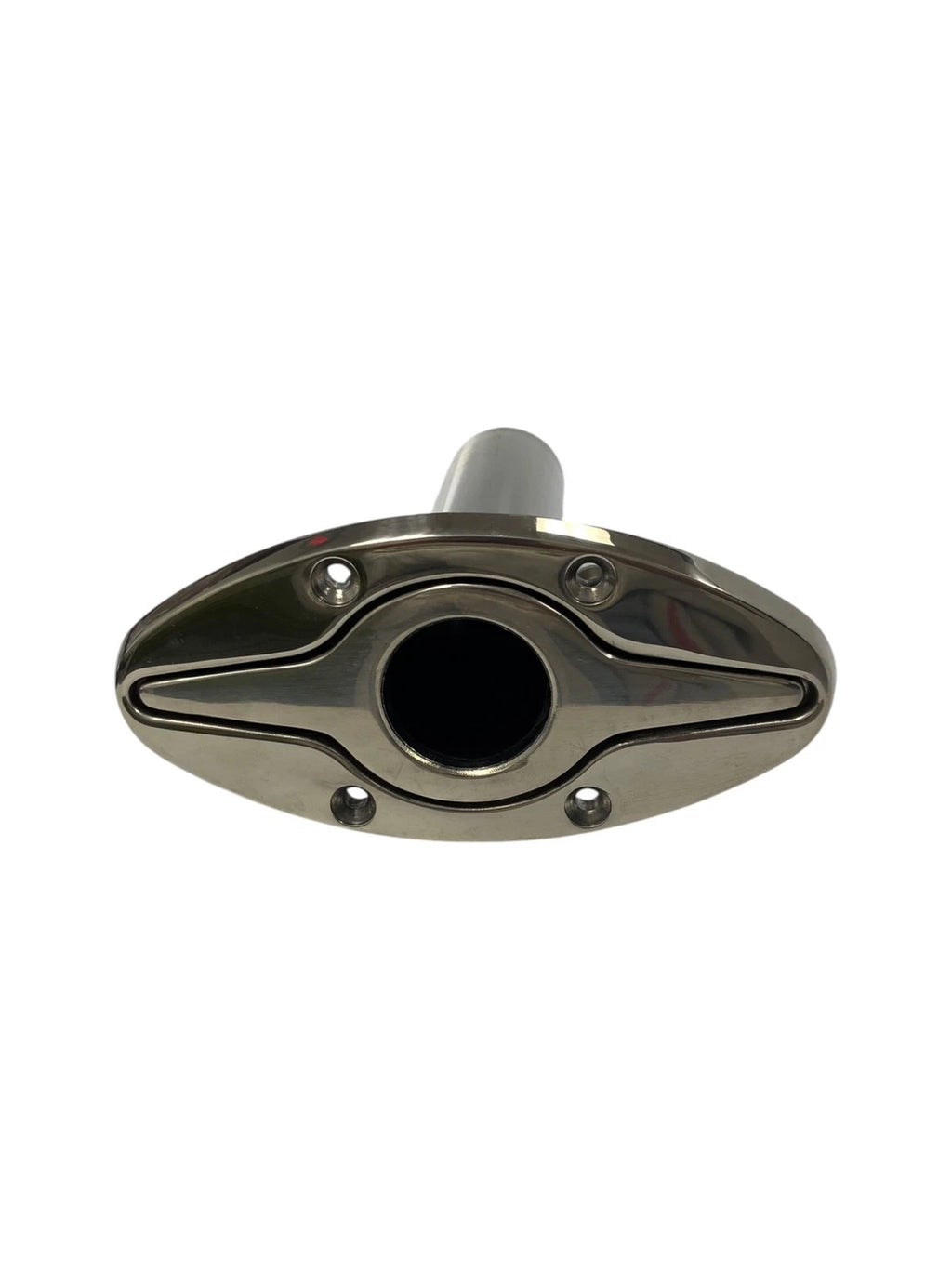 6" Cleat with Rod Holder for (0 Degree, Stainless Steel)