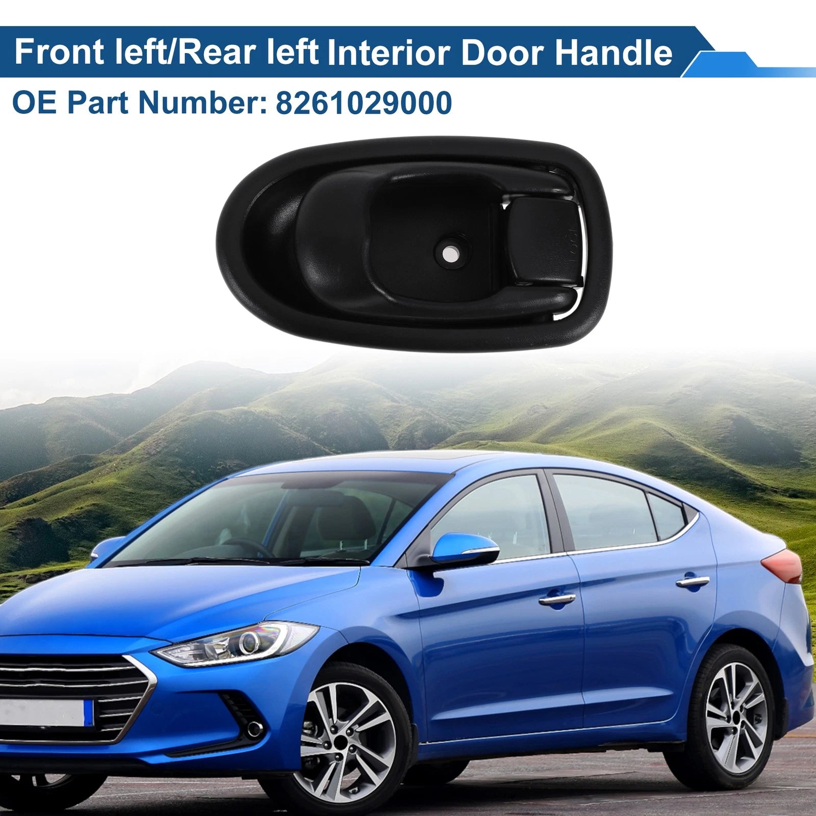Interior Door Handle for Hyundai Elantra (1996–2000) No. 8261029000 Black