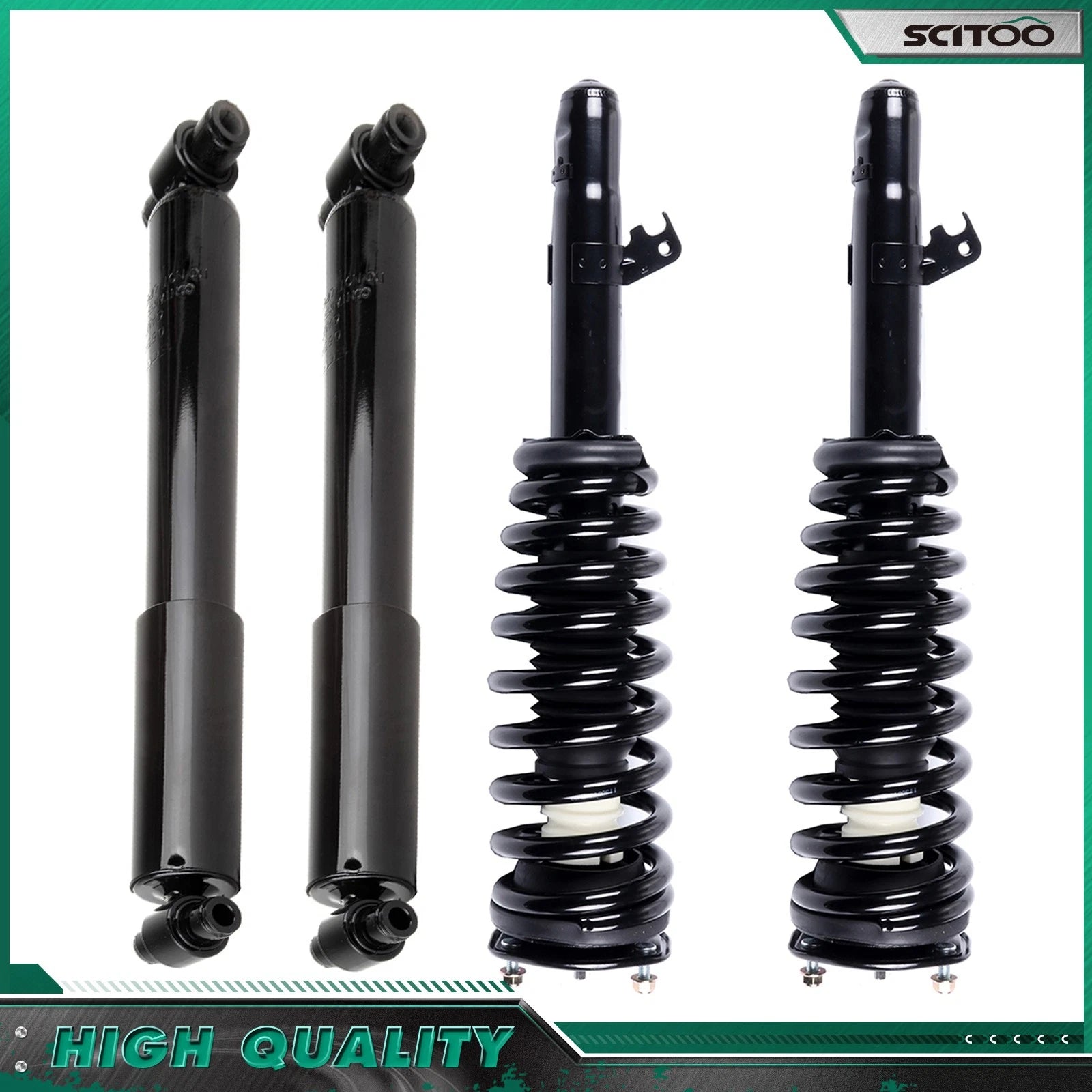 Set of 4 Front Strut Assembly Rear Shock for Ford Fusion Mercury Milan (2006–2009)