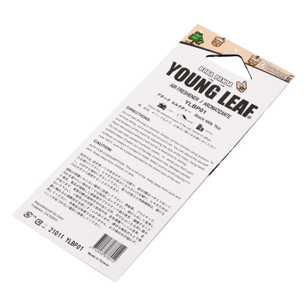 Tree Frog Air Freshener for Vehicle Home (Boba Milk Tea Scent)