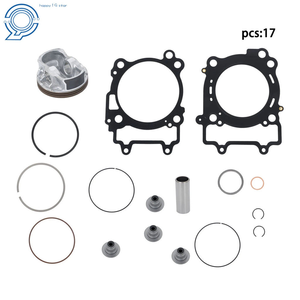 Top End Rebuild Kit for RZR 570 (2012–2016) - Piston Ring Set, Gaskets