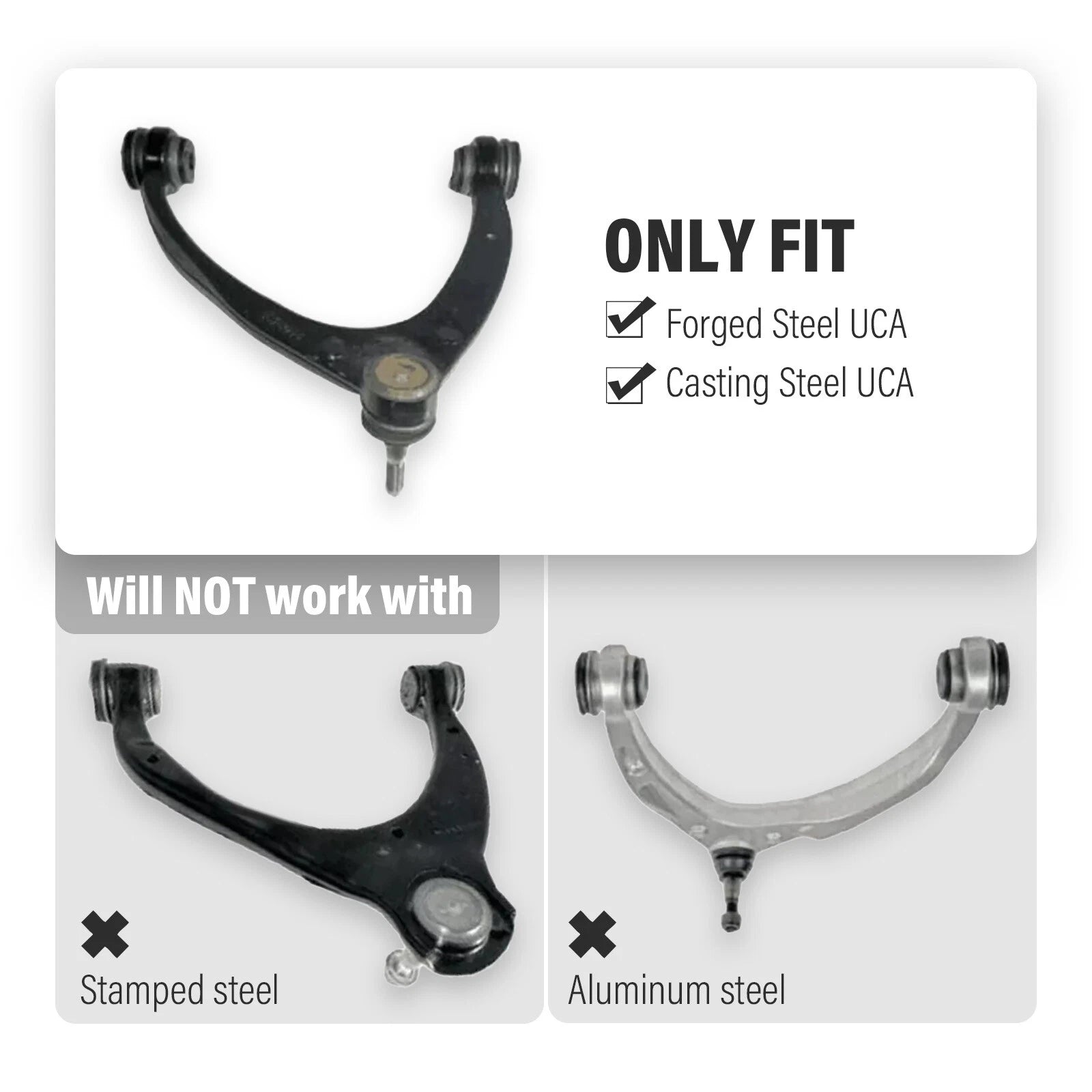 2-4'' Upper Control Arm Lift Kits for Chevy Silverado GMC Sierra 1500 (2007–2018)