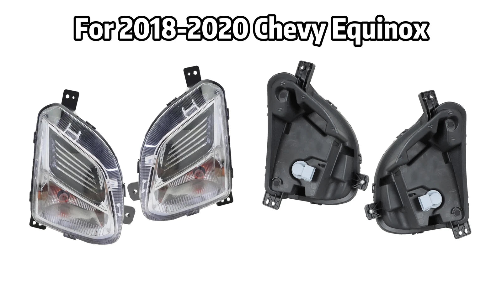 Fog Lights for Chevy Equinox (2018â2020) with Signal, Driver & Passenger Pair