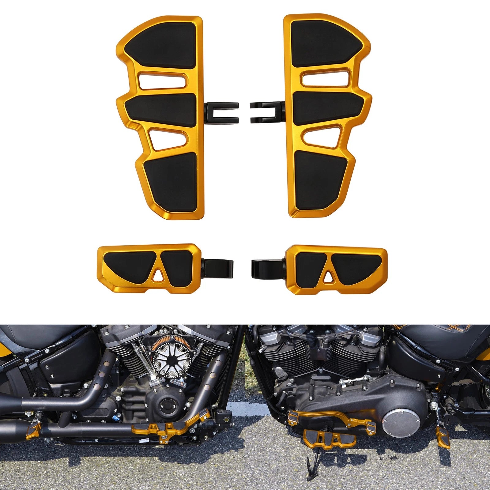 Driver Floorboards & Footpegs for Harley Softail FXLR FXBB (2018–2024)