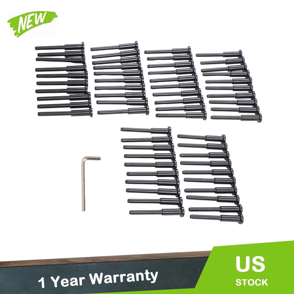 Invisible Receiver & Swage Stud Kit for Cable Rail (T316 Stainless Steel, 60 Pcs)