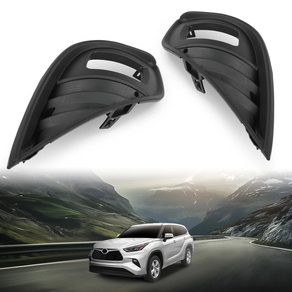 Fog Light Bezel Covers for Toyota Highlander (2020–2023)