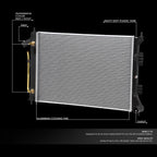 Aluminum Radiator for Elantra Forte Soul 1.8L 2.0L (2011–2014) DPI 13333