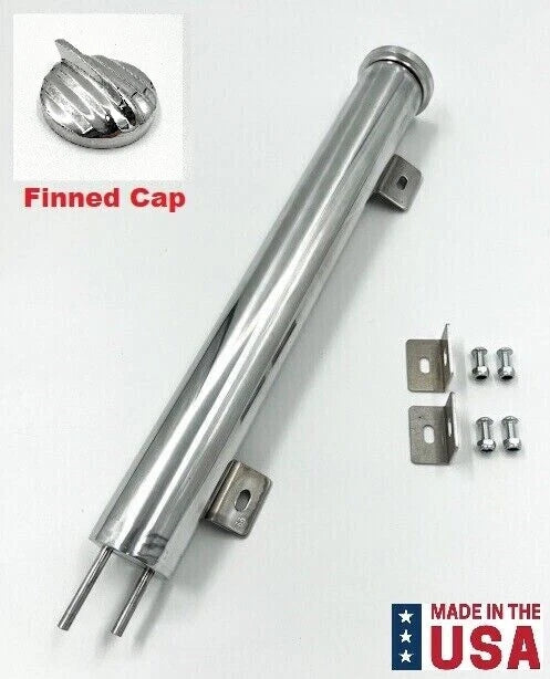 Radiator Overflow Tank Reservoir Polished Aluminum for Jeep Wrangler (1997–2006)