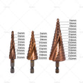 Cobalt Step Drill Bit Hole Cutter 4-12/20/32mm for Stainless Steel