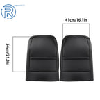 Set of 2 Leather Seat Covers for Jeep Wrangler (2013-2017) Black