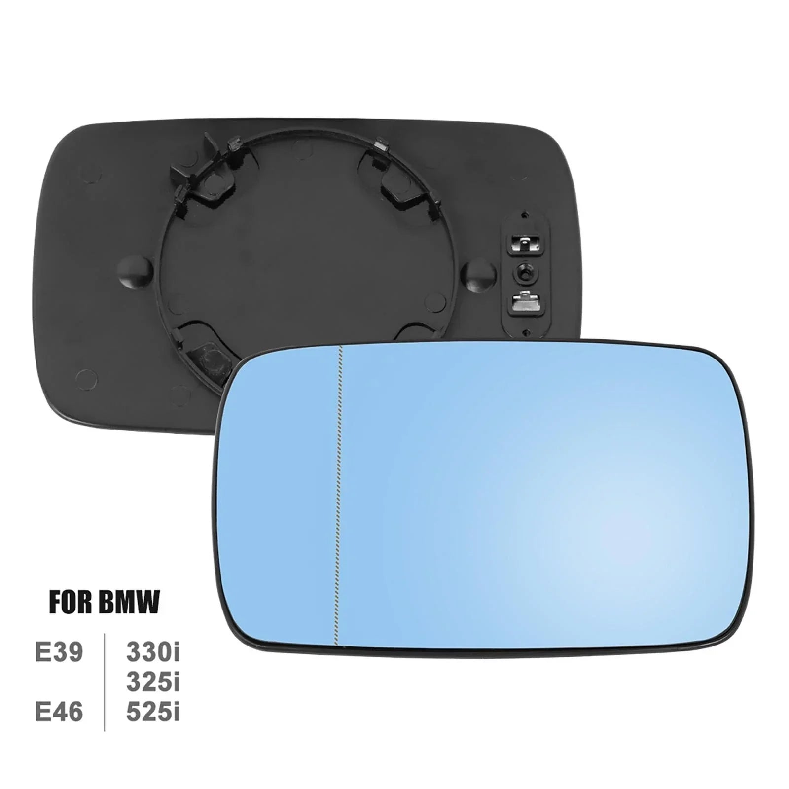 Left Side Mirror Heated w/ Backing Plate for BMW E39 E46 (1998-2005)