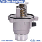 Aluminum Thermostat with Housing for BMW X5 X6 E53 E60 E63 E64 E65 E66 (2002–2013)