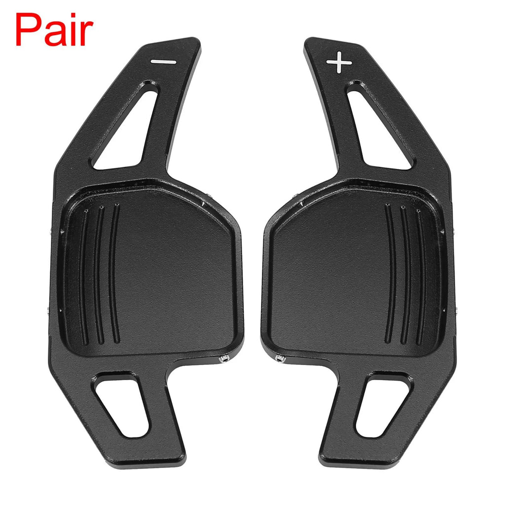Pair Black Steering Wheel Shift Paddle Cover for Audi A3 A5 A6 A7 (2013–2020)