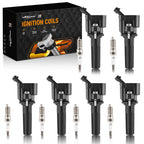 6X Ignition Coil & Spark Plug Pack for Chevrolet Trailblazer 4.2L L6 (2006–2009)