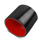 3" 3-Ply Turbo Intake Piping High Temp Silicone Coupler Hose Black/Red