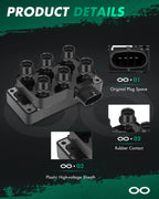 Ignition Coils & Spark Plugs for Ford Explorer (1990–2011), Mustang (2005–2009) 4.0L