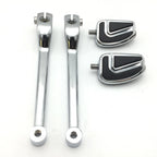 Heel/Toe Shift Lever Airflow Peg for Harley FL Softail Touring Trike (2014–2023) Chrome