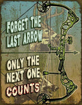 Compound Bow Hunting Tin Metal Sign 2579