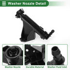 Front Passenger Side Headlight Washer Nozzle for Kia Sportage (2017–2022) No. 98672C5000