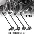Set of 4 Stabilizer Sway Bar Links K90344 K90345 for Toyota Avalon Camry (1995–2020)