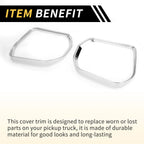 1 Pair Rearview Mirror Rain Eyebrow Trim for Toyota Tundra (2022–2024)