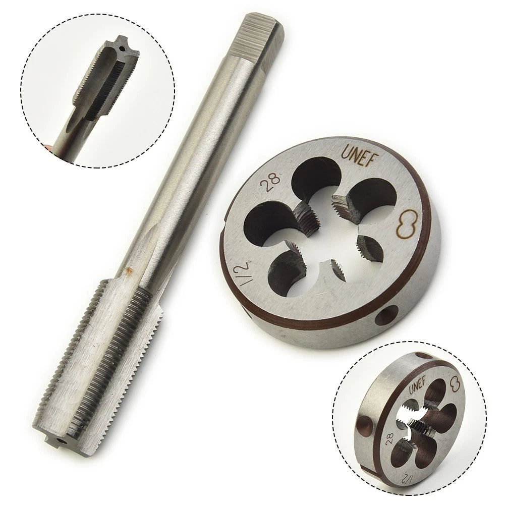 Set of 2 Tap Die Right Hand Thread 1/2"-28 for 9mm 223 Replacement