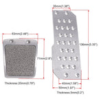 Silver Racing Pedal Kit for Make Model