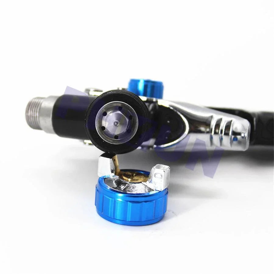 1mm Nozzle Gravity Feed Spray Gun w/ Dual Cup for PPS Paint Repair