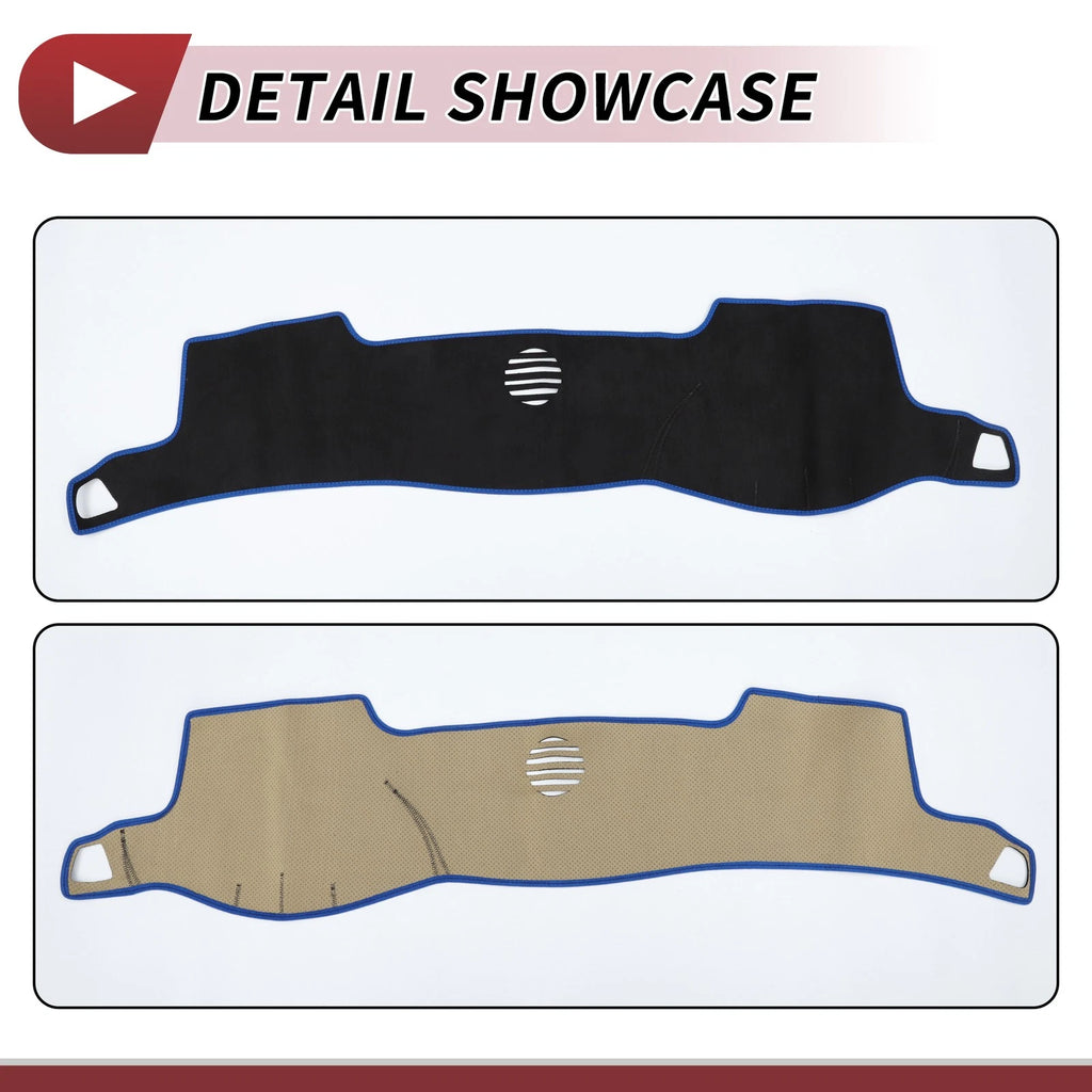 Dashboard Cover Mat for Toyota Crown 18 Series (2004–2008) Black Blue