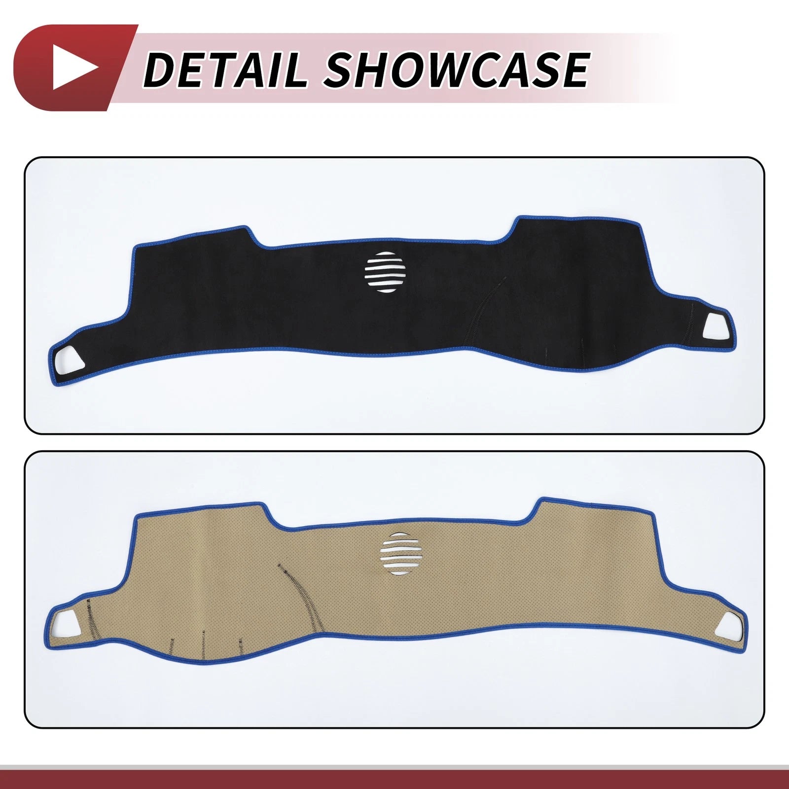 Dashboard Cover Mat for Toyota Crown 18 Series (2004–2008) Black Blue