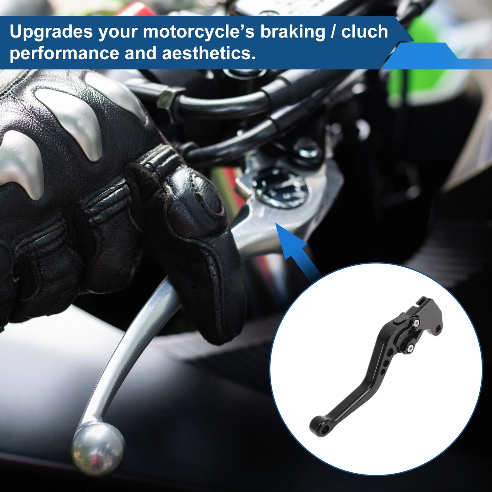 Adjustable Short Brake Clutch Levers for Suzuki GSXR750 (2004–2005) - Black