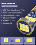 Set of 6 T10 LED License Plate Light Bulbs 152 168 175 for Vehicles
