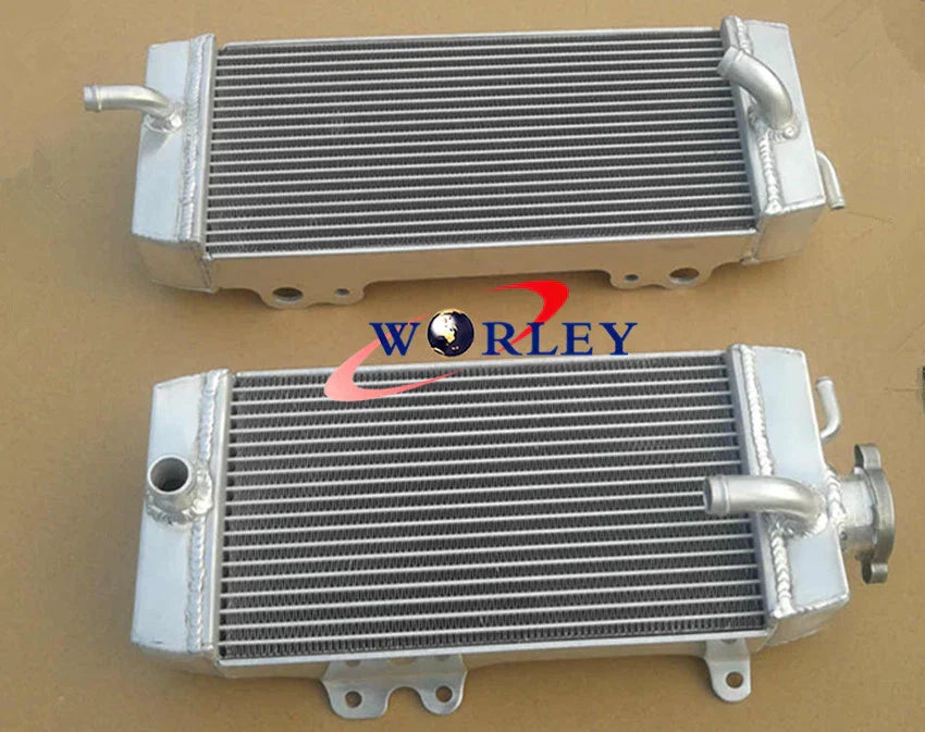 Aluminum Radiator & White Hose for Kawasaki KXF250 KX250F (2009-2011)
