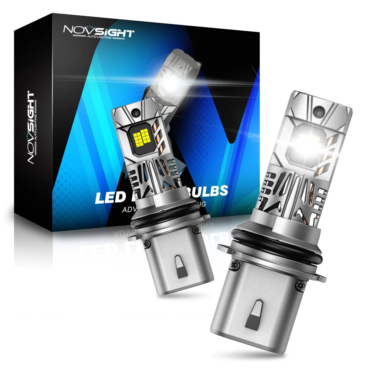 9004 HB1 LED Headlight Bulbs Kit for High & Low Beam (6500K, 30000LM)