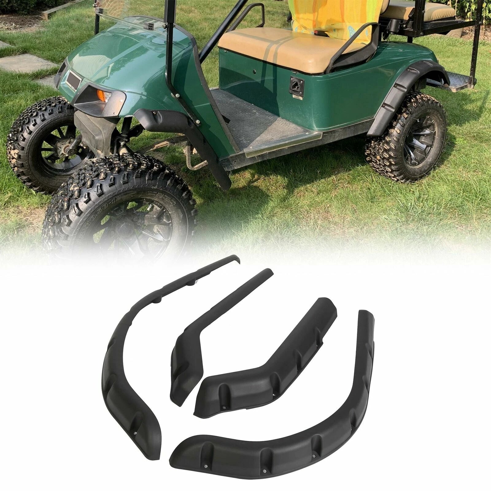 Fender Flares for EZGO TXT Golf Cart (1994–2013) w/ Screws