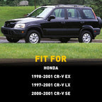 Pair Black Exterior Door Handles for Honda CR-V (1997–2001)