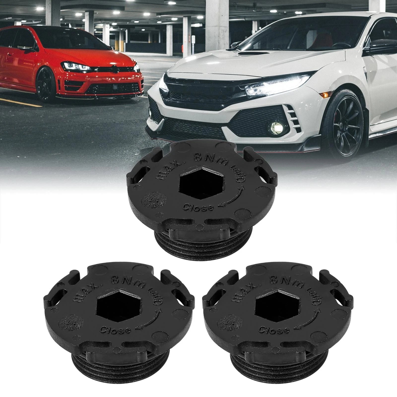 3pcs Engine Oil Drain Plug for BMW 320i E84 E89 F07N F10 F11 (2007–2019) 11137605018 752374607674