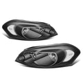 Headlight Lamps Pair for Chevy Impala (2006–2016) - Black Housing, Clear Corner