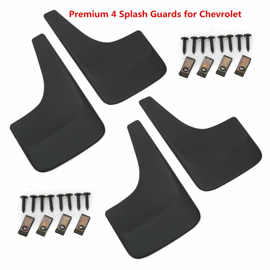 Set of 4 Mud Flaps Splash Guards for Chevy Silverado Suburban Tahoe (2001–2014)
